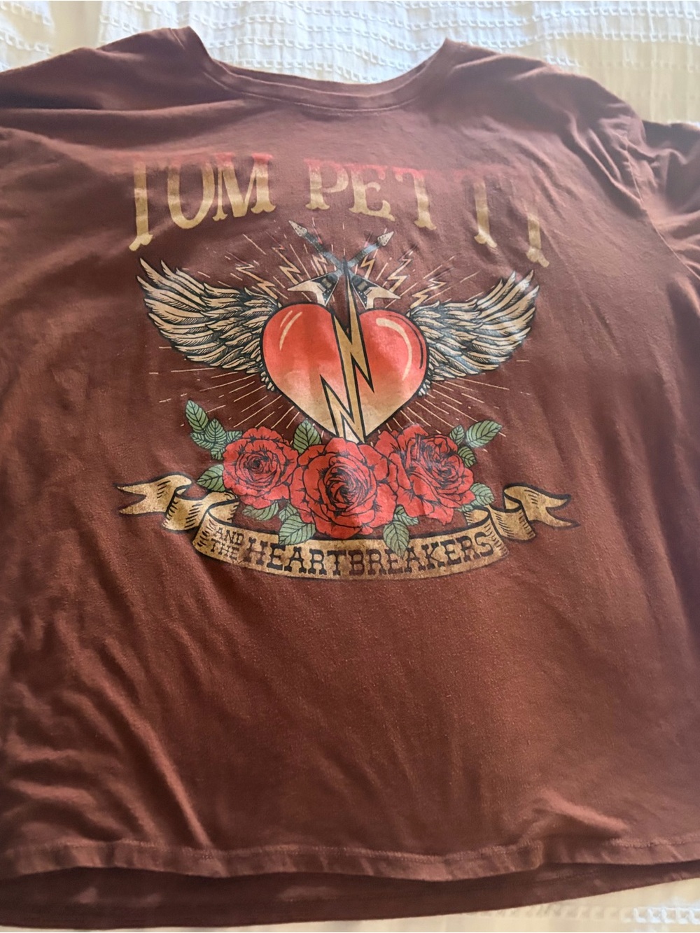 Tom Petty Graphic Tee in Deep Rust